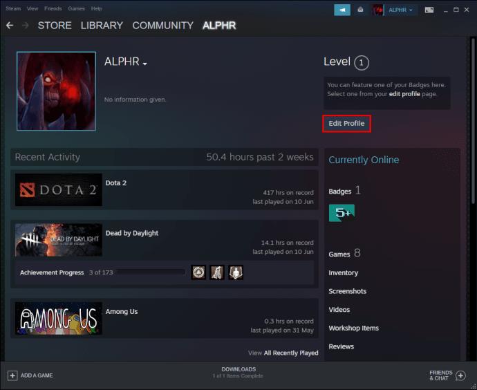 Cum să ștergeți activitatea jocului din Steam