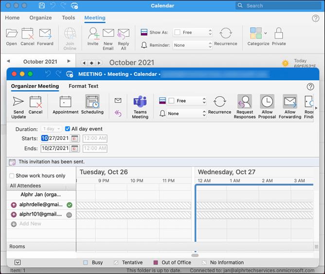 Comment vérifier qui a accepté une réunion dans Outlook