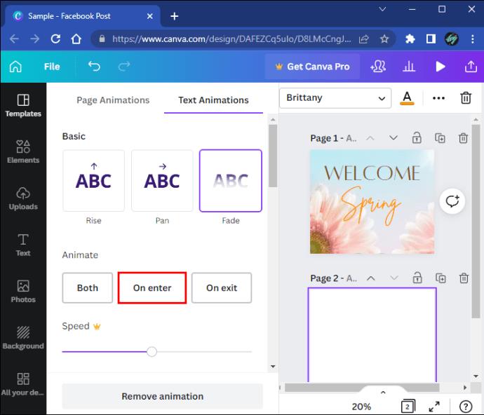 How To Remove An Animation In Canva