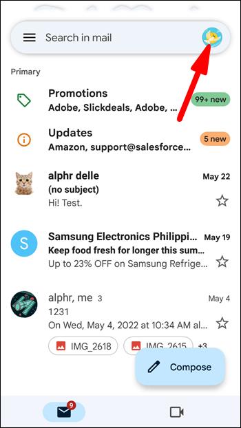 كيفية تسجيل الخروج من تطبيق Gmail
