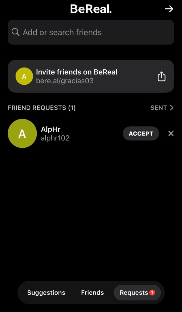 Como adicionar amigos no BeReal