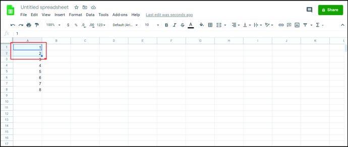 Comment ajouter des puces dans Google Sheets