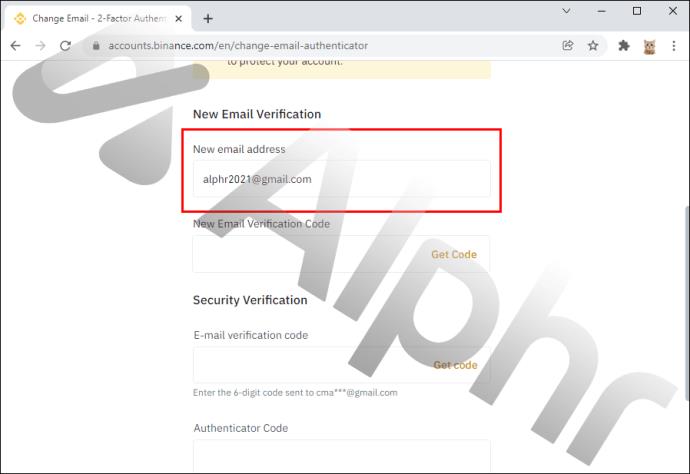 Como alterar seu endereço de e-mail na Binance