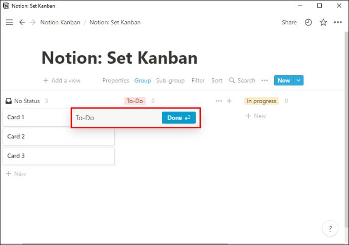 How To Setup A Kanban Board In Notion