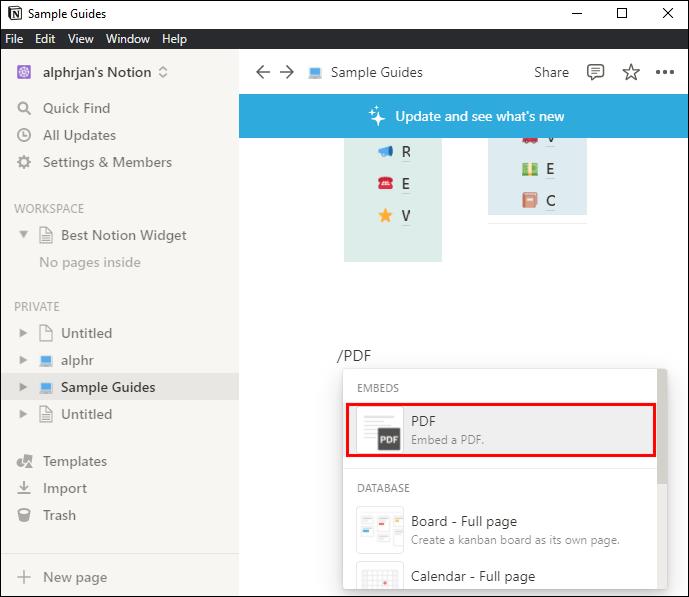 How To Embed A PDF In Notion
