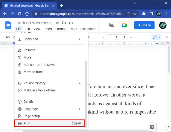 Comment changer la taille de la page dans Google Docs