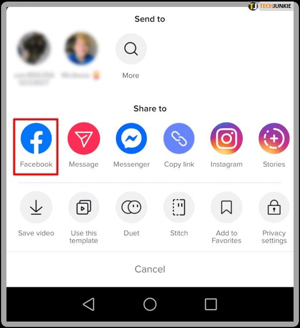 Comment partager une vidéo TikTok sur Facebook