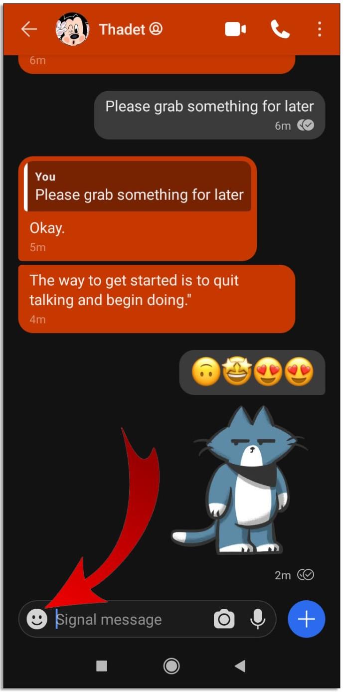 How To Add Stickers To Signal