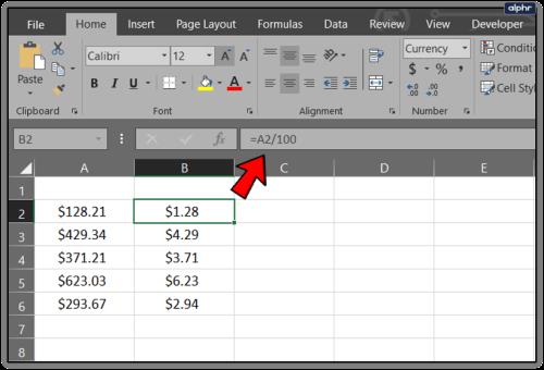 كيفية تحريك المنازل العشرية في Excel