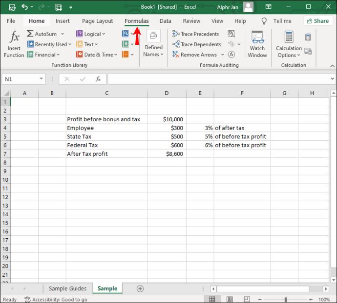 Comment trouver une référence circulaire dans Excel