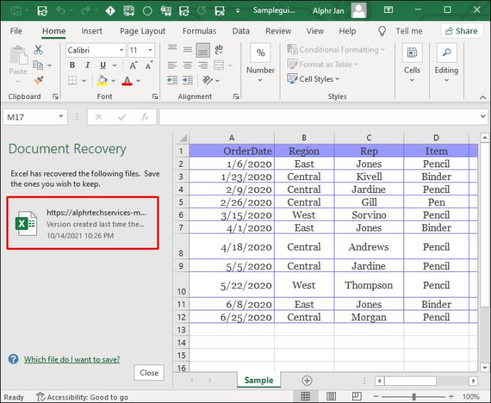 How To Recover An Unsaved Excel File