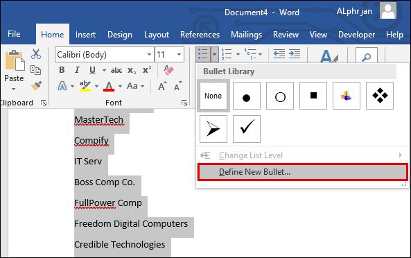 How To Create A Checklist In Microsoft Word