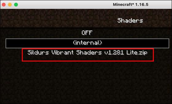 Shaders installeren in Minecraft Forge