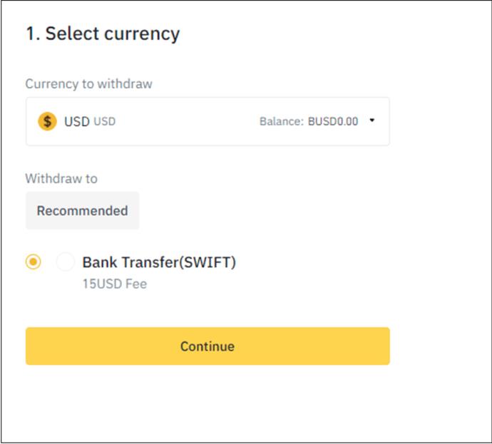 كيفية السحب إلى حساب بنكي من Binance