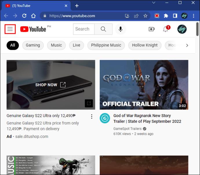 Sejarah Tontonan YouTube Tidak Kemas Kini?  Cuba ini