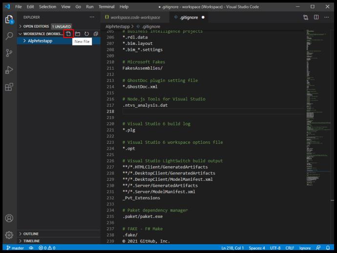 VS Code Как создать новый проект