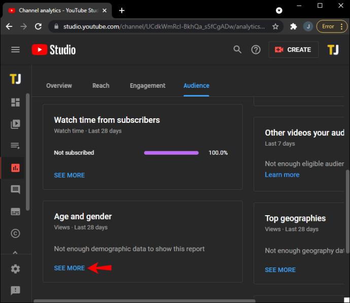 YouTube 동영상을 본 사람에 대한 사용자 데이터를 보는 방법