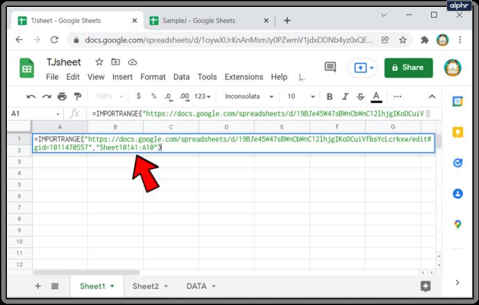 How To Link Data From A Different Tab In Google Sheets