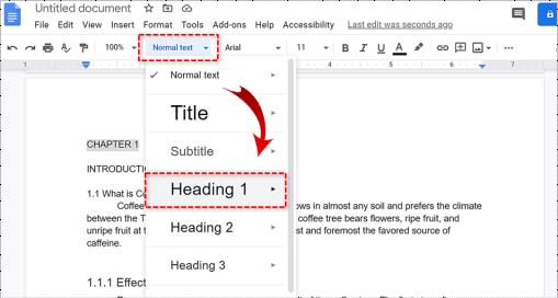 Comment ajouter une table des matières à un document Google