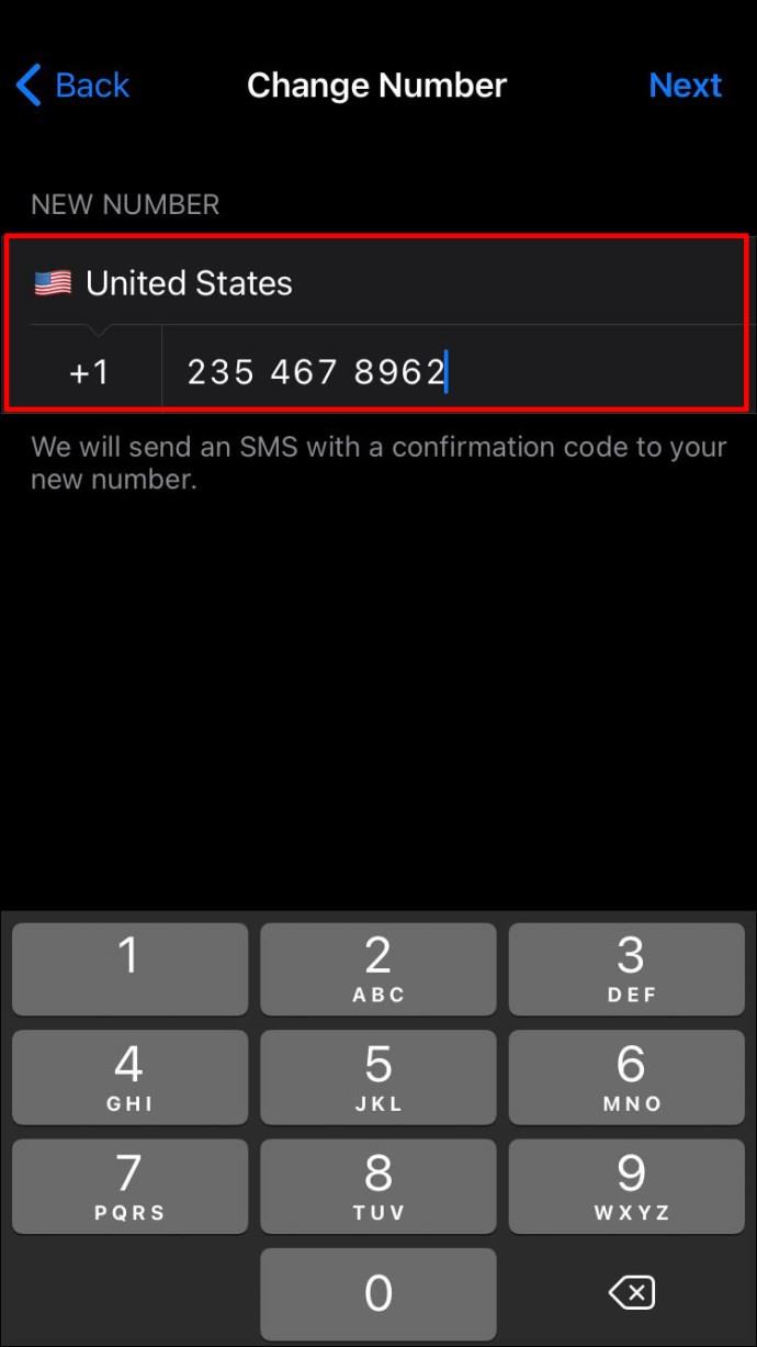 Comment changer votre numéro dans Telegram