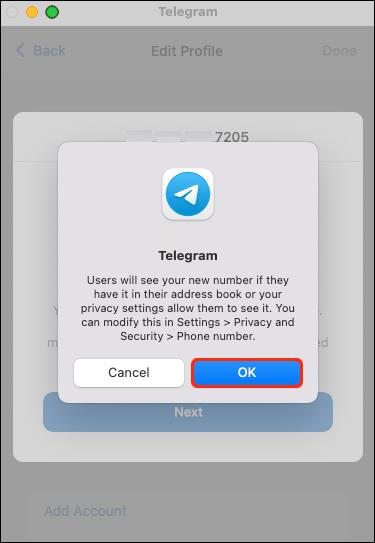 Comment changer votre numéro dans Telegram