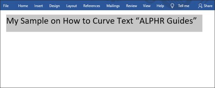 How To Curve Text In Microsoft Word