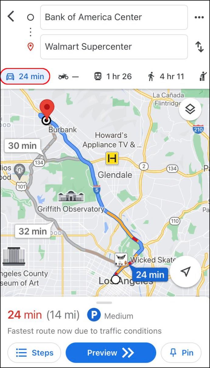 How To Change Google Maps From Walking To Driving [And Vice Versa]