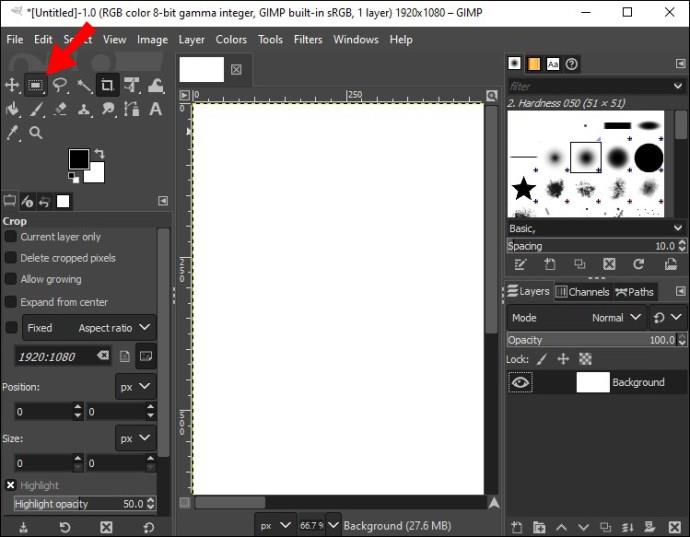 Comment découper une sélection dans Gimp