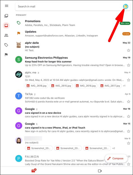 Cómo cerrar sesión en la aplicación Gmail