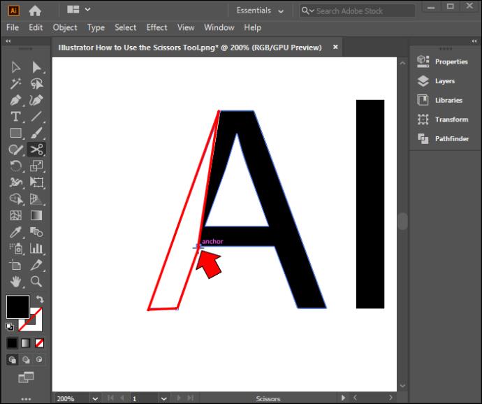 How To Use The Scissors Tool In Illustrator