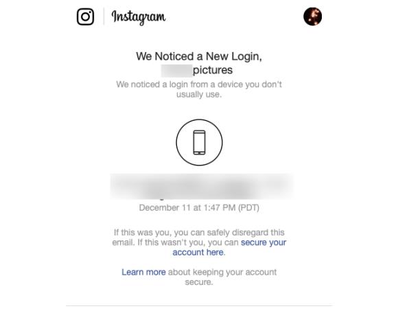 Instagram vous avertit-il lorsque quelqu'un se connecte à votre compte ?