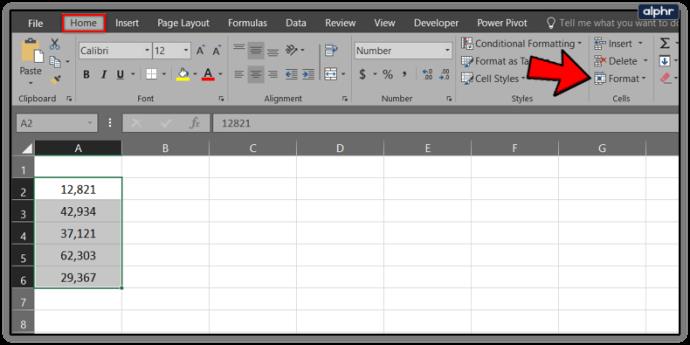 كيفية تحريك المنازل العشرية في Excel