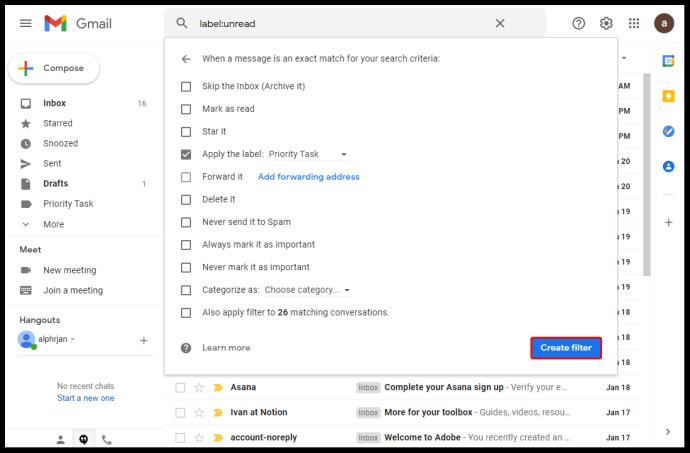 Como encontrar e-mails não lidos no Gmail