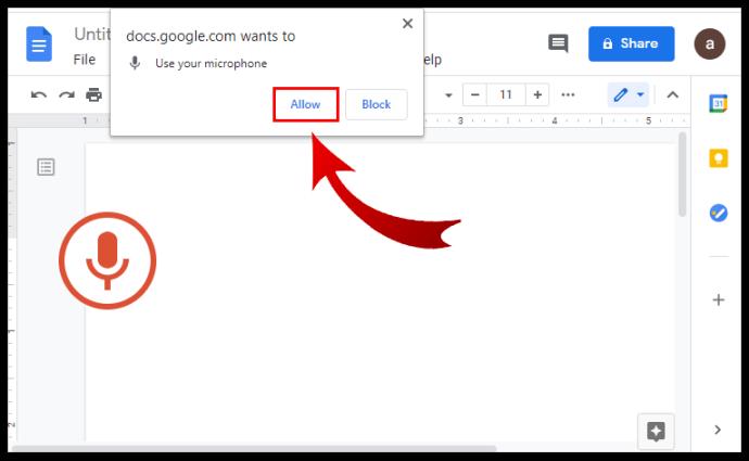 Comment taper avec votre voix dans Google Docs