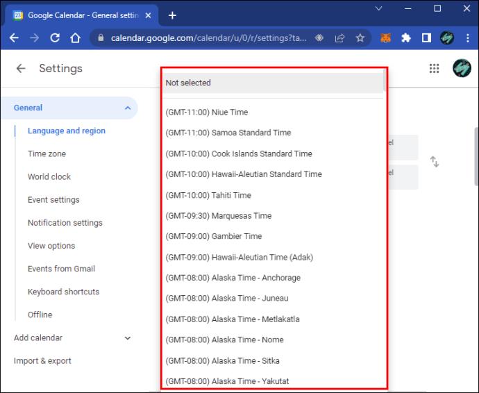 How To Change Time Zones In Google Calendar