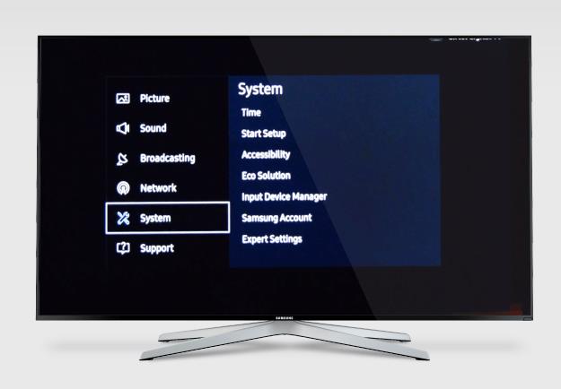 Samsung TV の言語を変更する方法