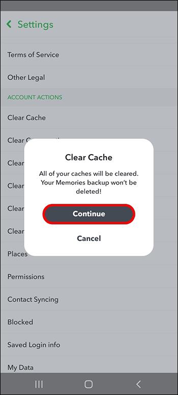 كيفية مسح ذاكرة التخزين المؤقت Snapchat