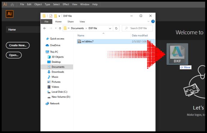 نحوه باز کردن یک فایل DXF