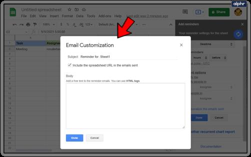 Comment définir des rappels dans Google Sheets