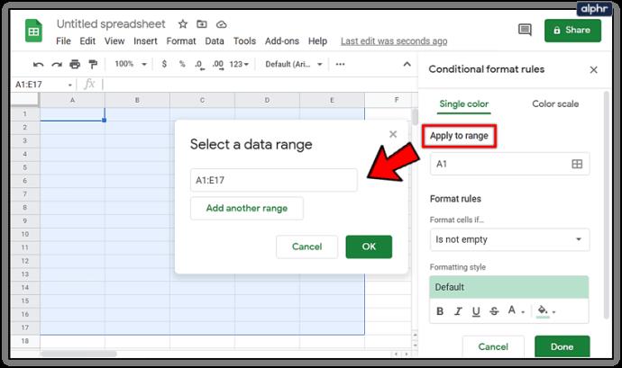 Comment sélectionner des lignes alternées dans Google Sheets