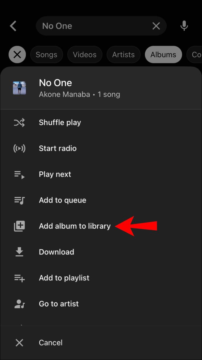 Comment ajouter ou supprimer des chansons de la bibliothèque dans YouTube Music