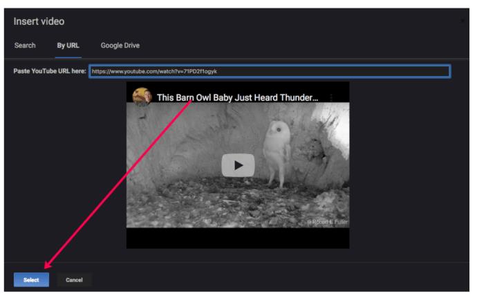 Comment intégrer une vidéo YouTube dans un Google Docs