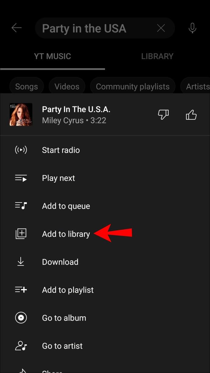 Comment ajouter ou supprimer des chansons de la bibliothèque dans YouTube Music