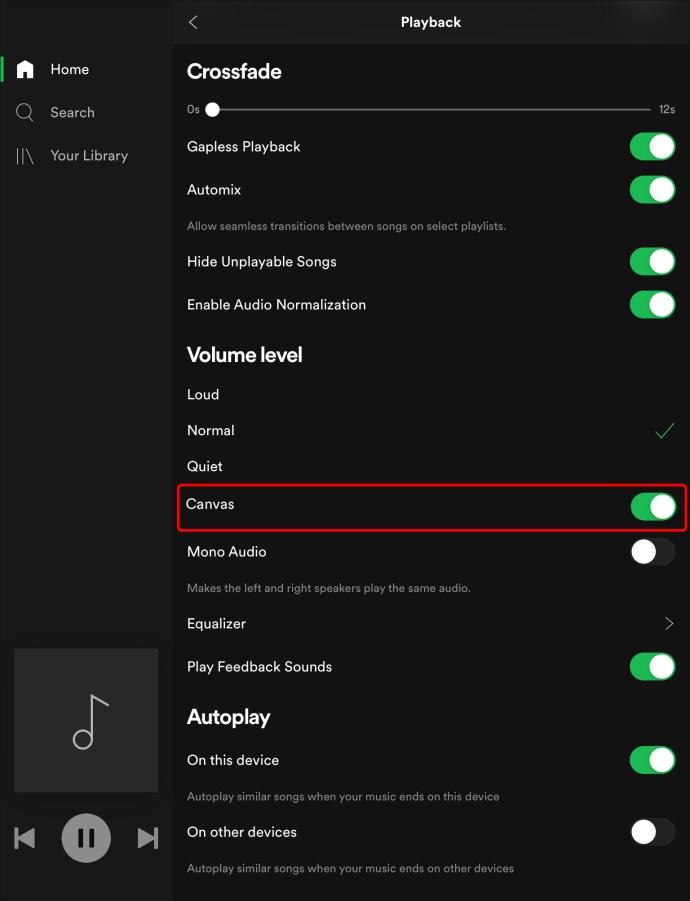 How To Turn On Or Off Canvas In Spotify