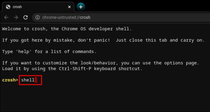 Commandes CROSH - Un guide pour votre Chromebook