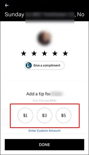 Comment ajouter un pourboire dans l'application Uber ou Uber Eats