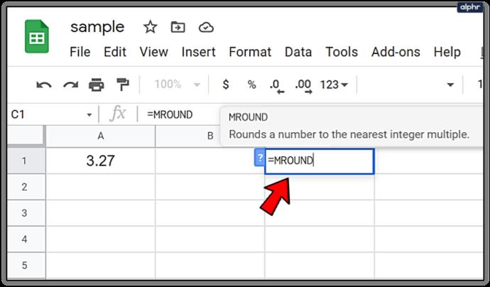 Как округлить ячейки Google Sheets до ближайших 10