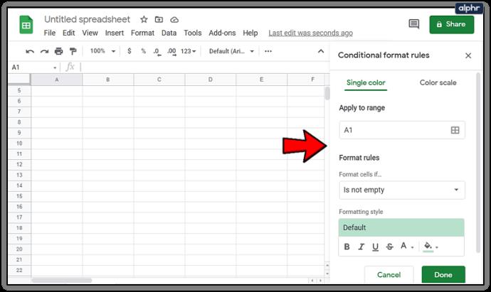 Comment sélectionner des lignes alternées dans Google Sheets