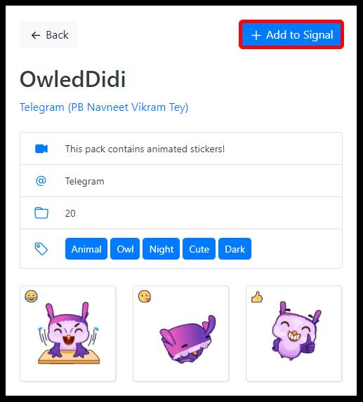 How To Add Stickers To Signal