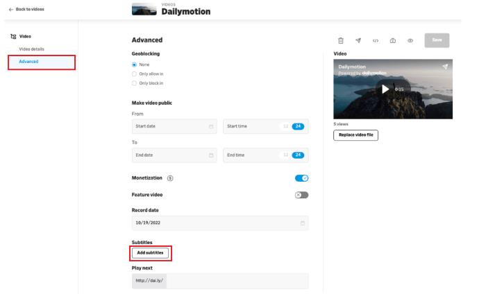 How To Turn Subtitles On Or Off In DailyMotion